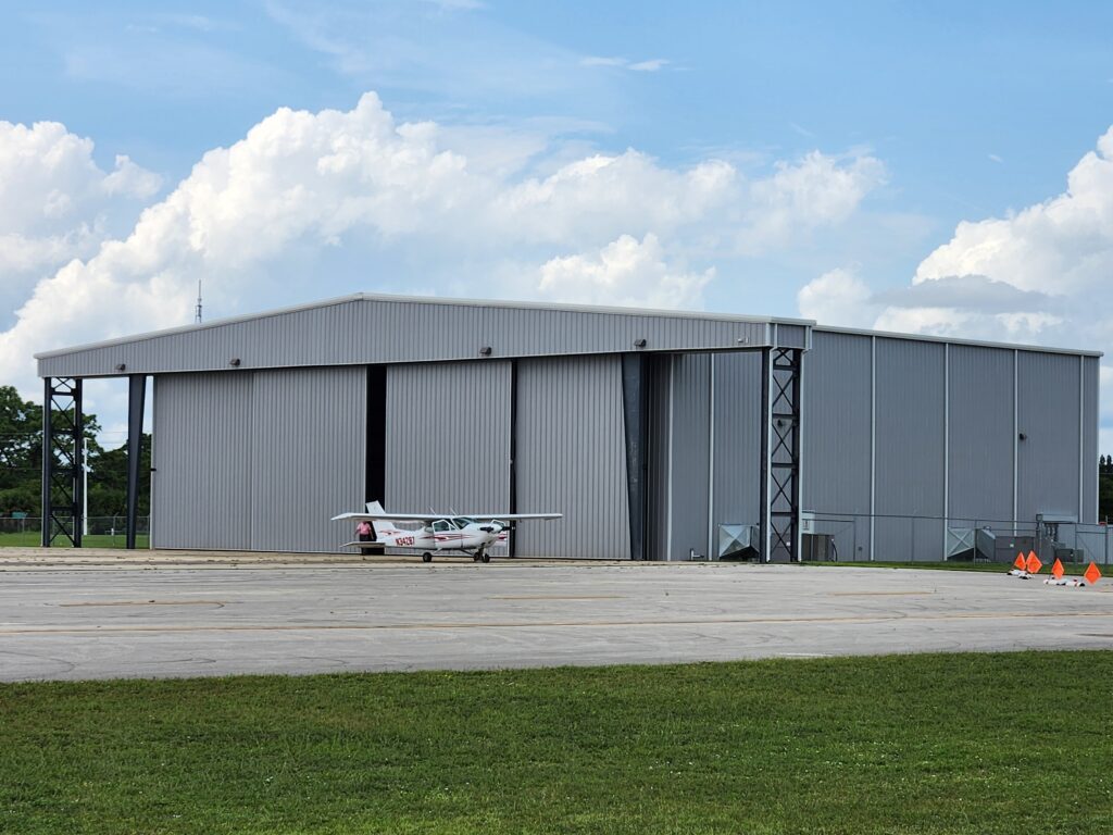 Extra large custom hangar in Florida