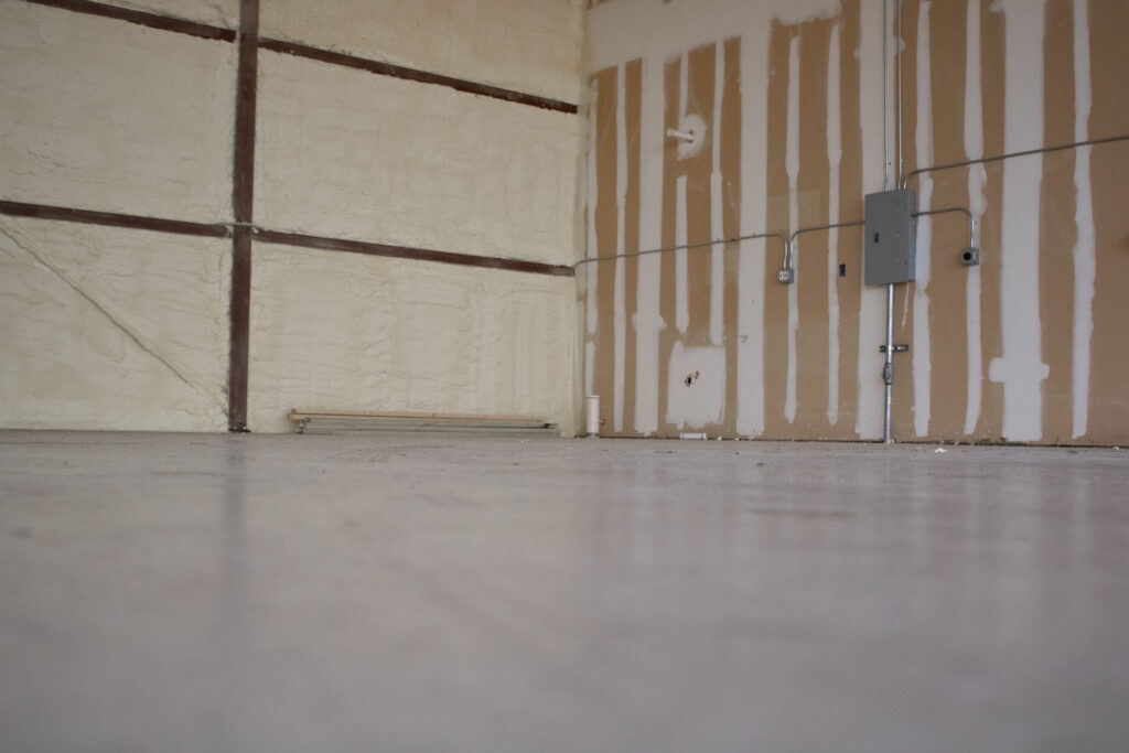 Custom flooring options for airport hangars