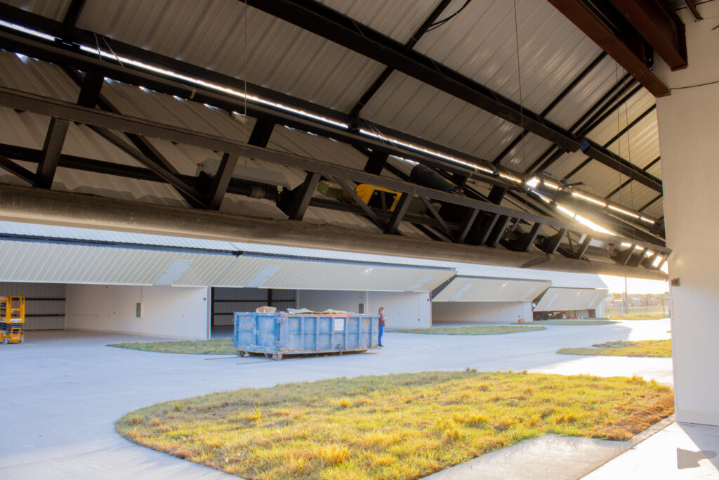 Build an aircraft hangar