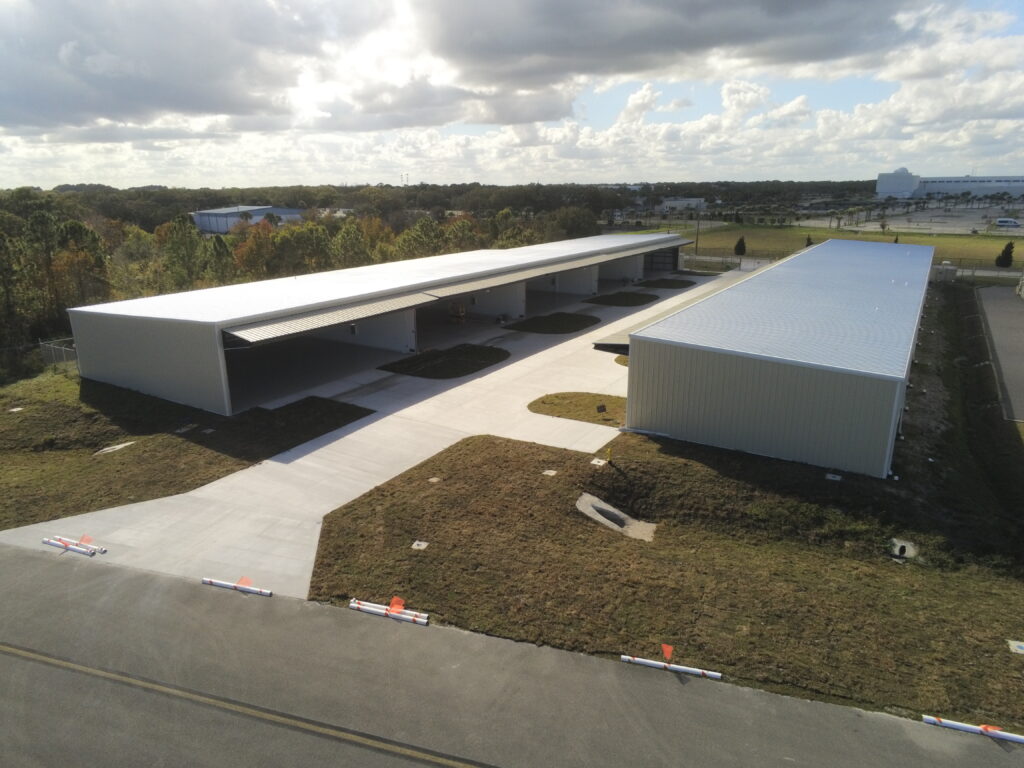 purpose-built hangar